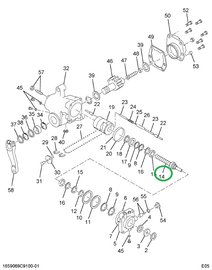 1697274C91 Shaft, Power Steering Gear Act