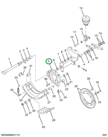 1697287C91 Spider, Brake With Bushing And