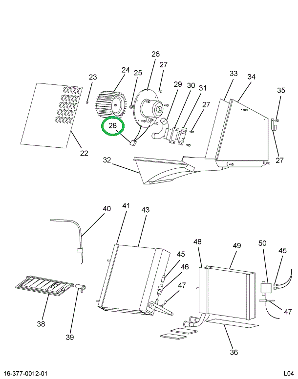 1697357C91 HARNESS AIR COND