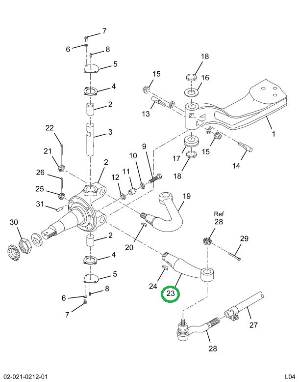 1697442C1 ARM STRG TIE ROD LT 02ARG