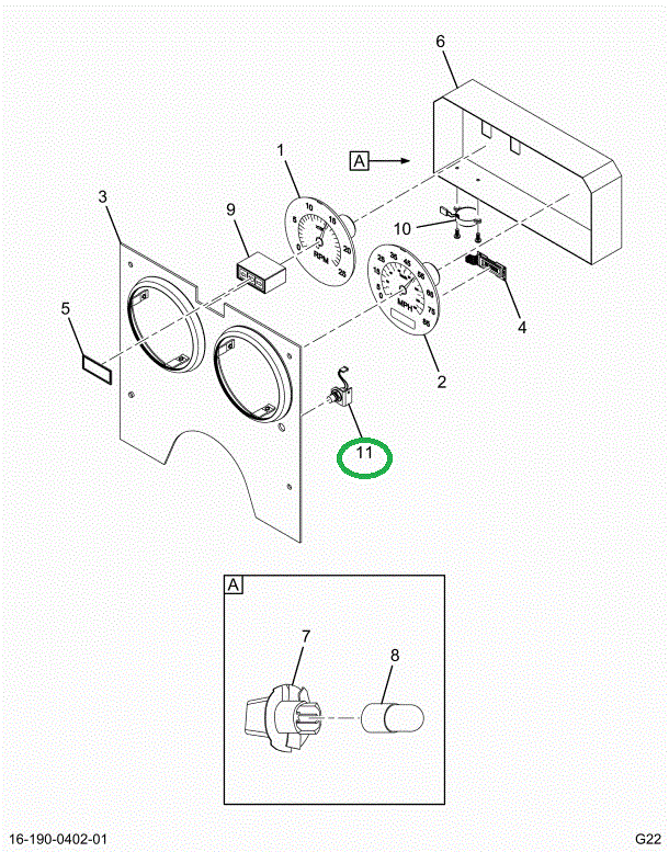 1697457C1 SWITCH;SELEC MODE EXEC ODOMTR
