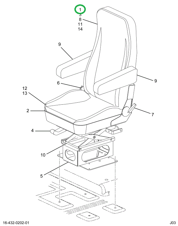 1697571C1 FRAME SEAT H/B