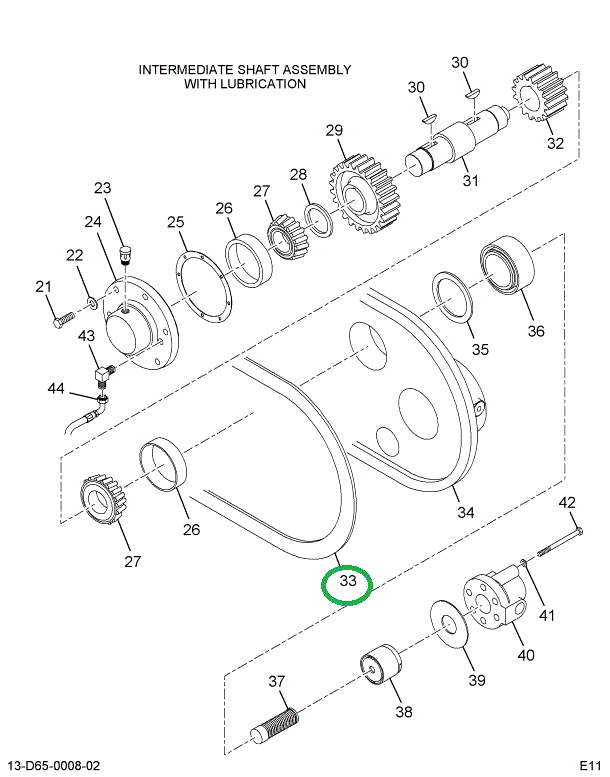 1697631C1 GASKET OUTPUT SHAFT RET T-CASE