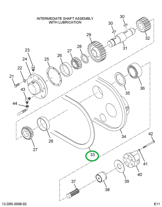 1697631C1 GASKET OUTPUT SHAFT RET T-CASE
