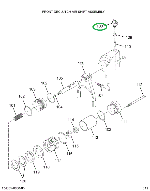 1697674C1 SWITCH DL SHFT INDICATOR