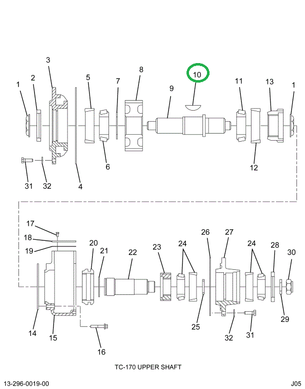 1697679C1 Key, Woodruff Hardened