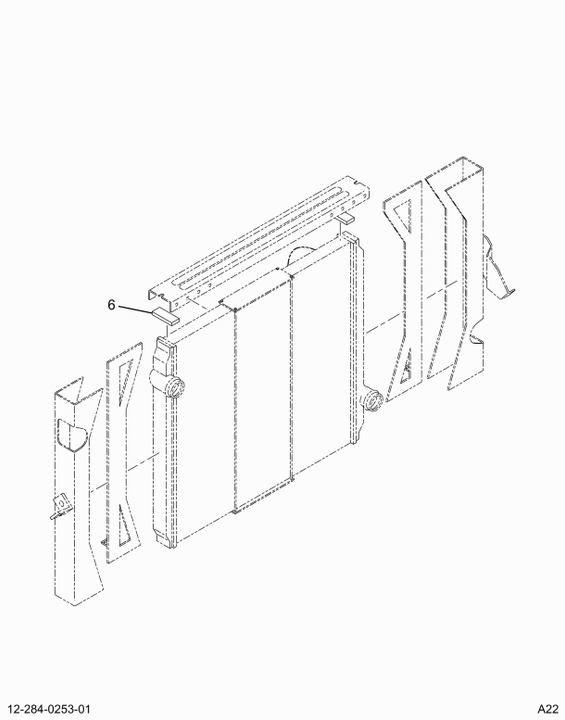 1697721C2 CHANNEL RAD SUPT W/ISOLATORS