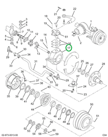 1697830C1 Knuckle, Steering, Right