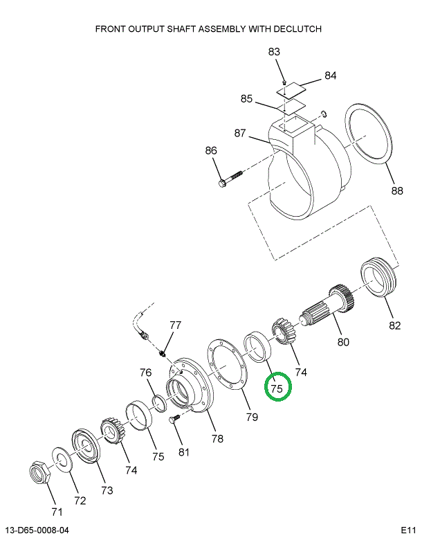 1697928C1 BEARING CUP T-CASE