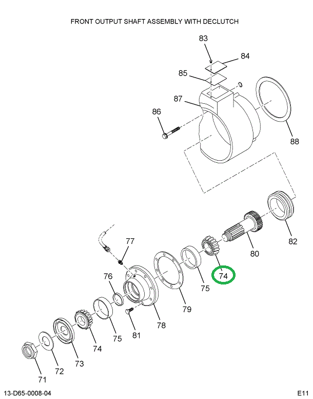 1697929C1 BEARING CONE/ROLLERS T-CASE