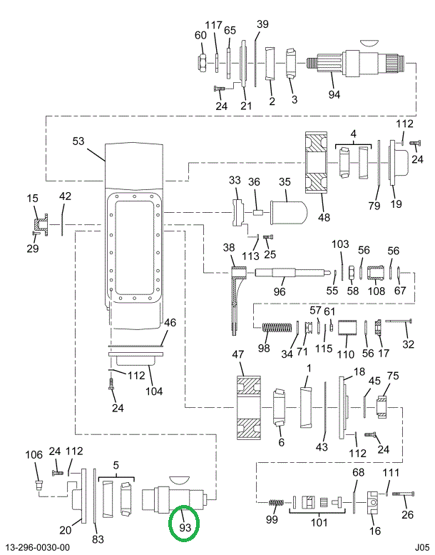 1697955C1 Shaft, Intermediate Transfer C