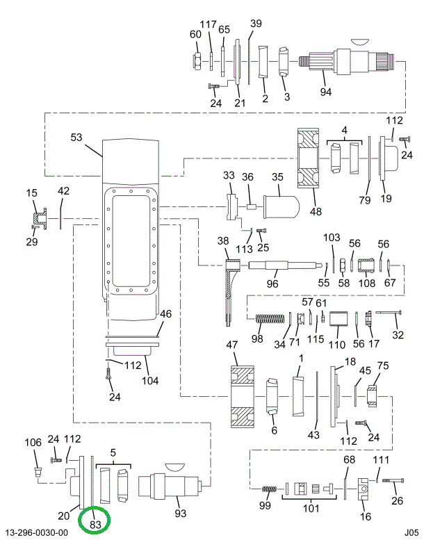 1697965C1 Shim Intermediate Shaft .002
