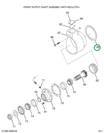 1697967C1 SHIM RR O/P SHAFT .005 THICK