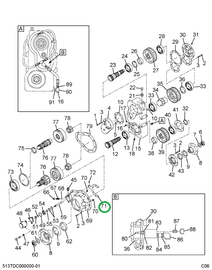 1698139C1 Shaft, Shift Yoke Transfer Cas