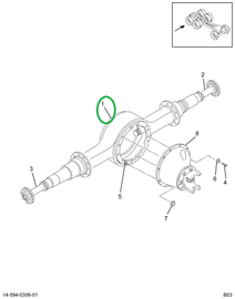 1698222C1 Housing, Axle, Rear
