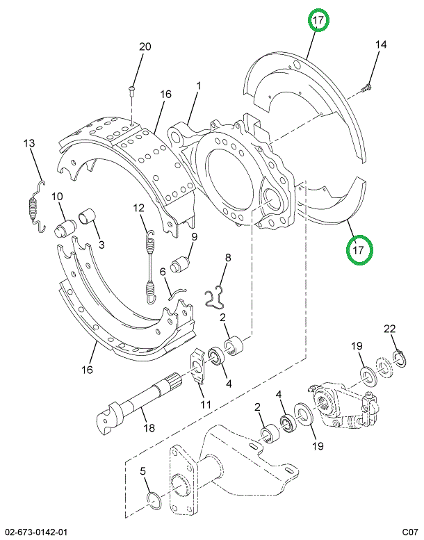 1698350C91 SHIELD DUST BRK SPIDER