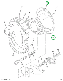 1698350C91 SHIELD DUST BRK SPIDER