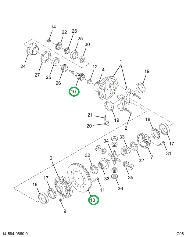 1698369C91 GEAR SET DIFF R/P 5.63