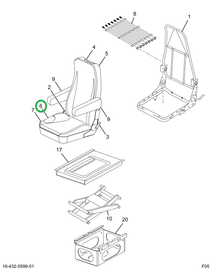 1698424C1 PAD SEAT CUSHION