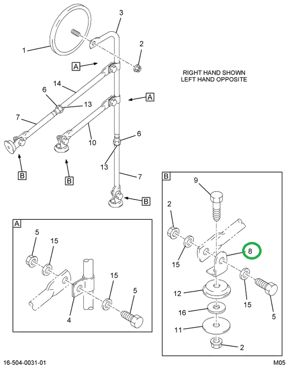 1698442C1 BRACKET MIRROR MTG