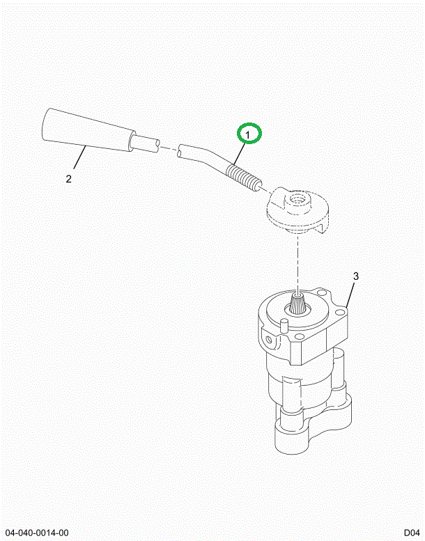 1698622C91 HANDLE HAND CONTROL VALVE