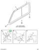 1698641C91 Screen, Sliding Window Rear Si