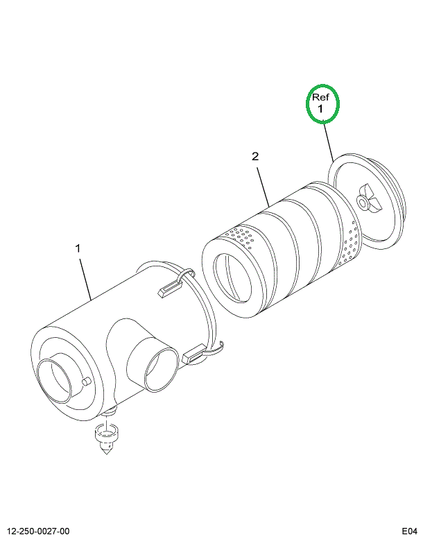 1698942C1 COVER AIR CLEANER