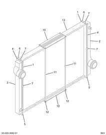 1699168C91 RADIATOR ASSY CORE W/TANKS