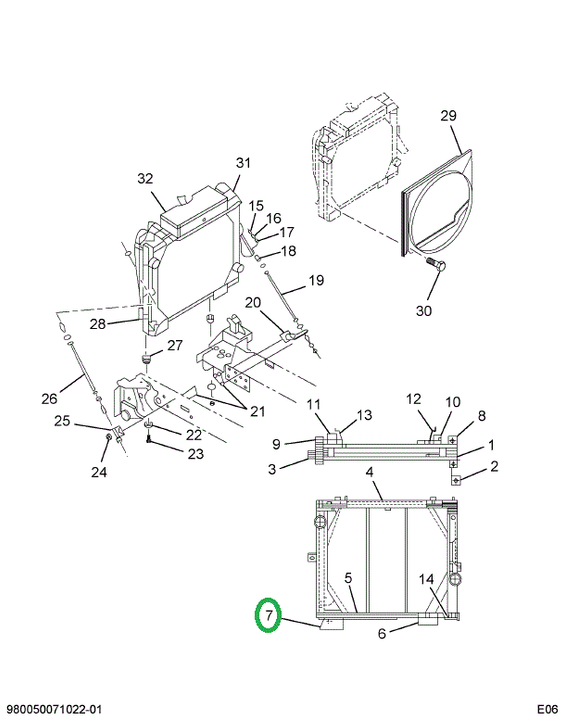 1699195C1 Bracket, Lower Right Oil Coole