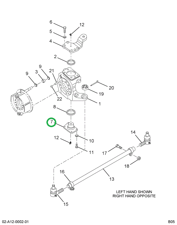 1699204C1 CAP STRG KNUCKLE LWR