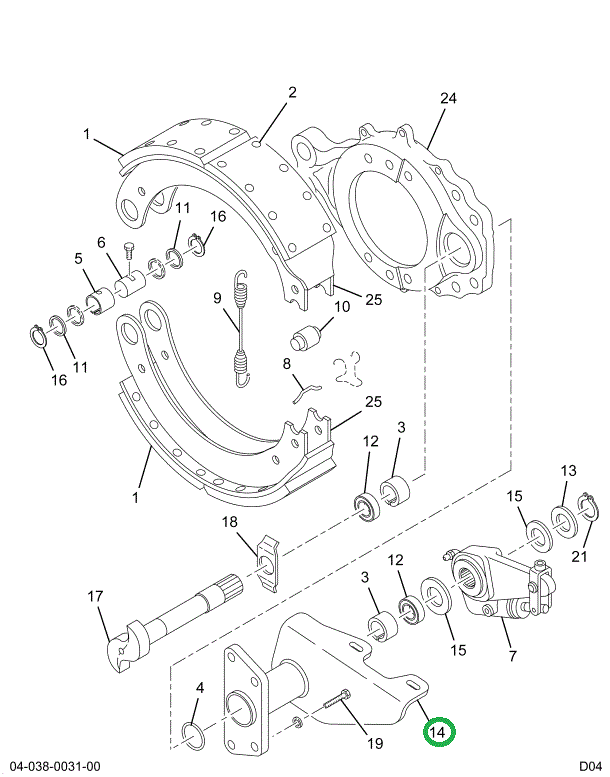 1699210C91 Bracket, Camshaft And Chamber,