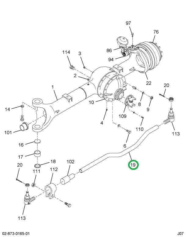 1699289C1 Rod, Tie W/ends Front