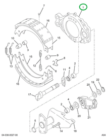 1699353C91 Spider, Brake With Bushing And