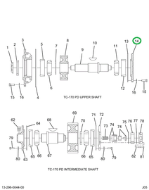 1699431C1 Cap, Transfer Case Top Rear