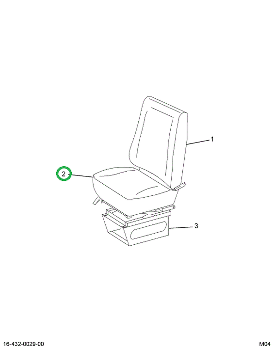 1699467C1 COVER SEAT CUSH BRWN CLTH/VN