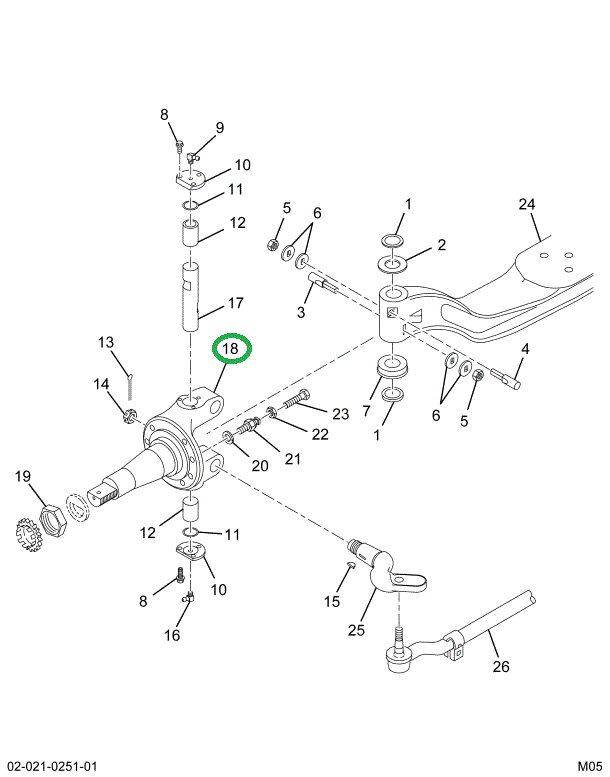 1699474C91 KNUCKLE-STRG LEFT 02ADP