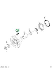 1699576C1 STUD WHEEL HUB RT