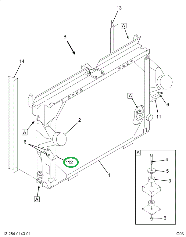 1699661C1 BRACKET RAD STAY ROD LT