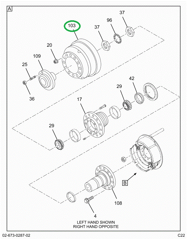 1699732C1 DRUM BRAKE FRONT 16.5 X7