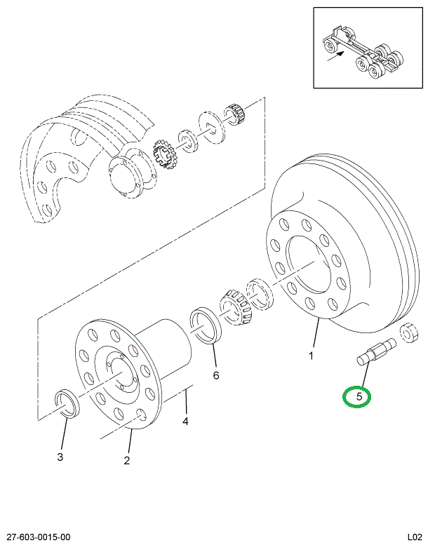 1699799C1 BOLT WHEEL HUB RT THREAD