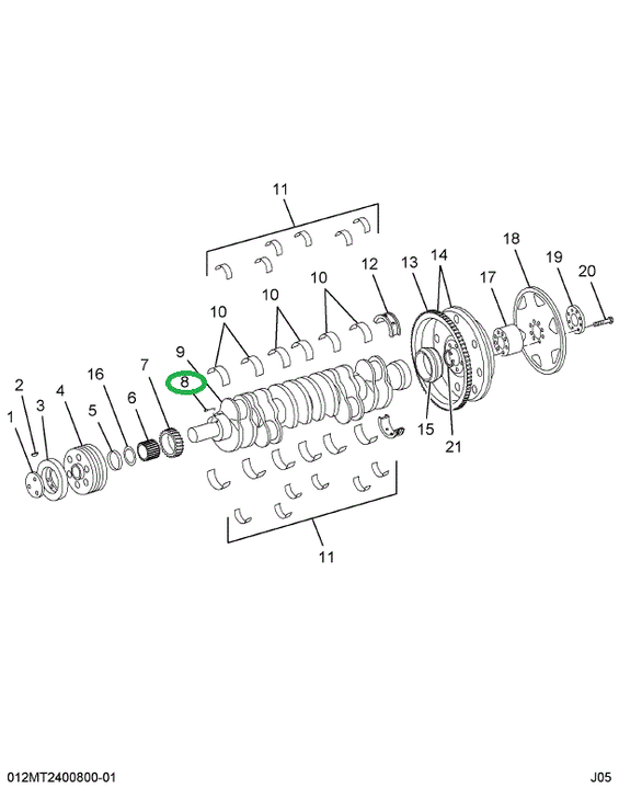 17135R1 PIN  5/32 X 5/16 PLN SLT-SPR