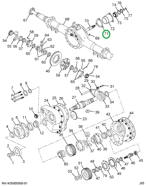 179406R1 GASKET PD THRU SHAFT BRG CAGE