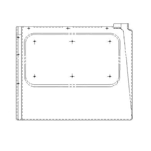 18-23408-003 COVER-LOWER DASH,RH,BLACK