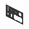 18-64084-109 PANEL-SLEEPER,CNTRL,SML,FG BLACK