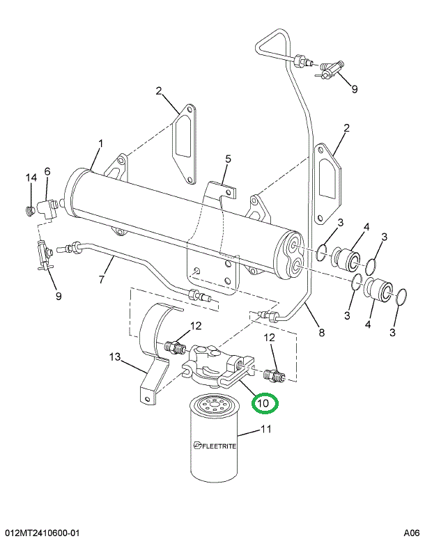 1800029C1 HEADER  FUEL FILTER