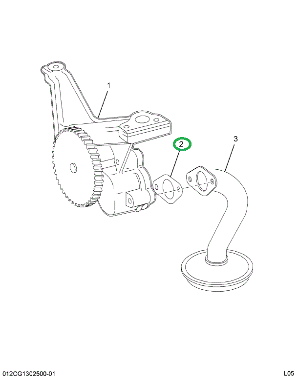 1804057C2 GASKET OIL PAN ONE PIECE