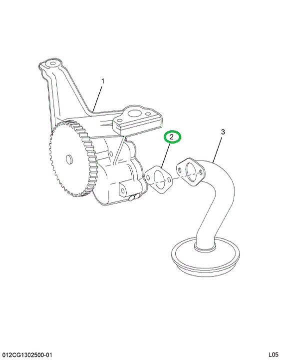 1804057C2 GASKET OIL PAN ONE PIECE