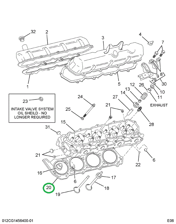 1804259C7 GASKET CYL HEAD