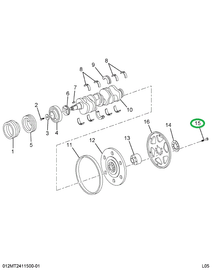 1805418C2 BOLT FLYWHEEL TO CRKSHFT
