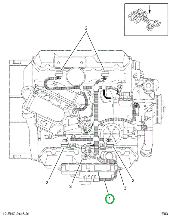 1807418C96 HARNESS ASSY ENGINE WIRING TRK